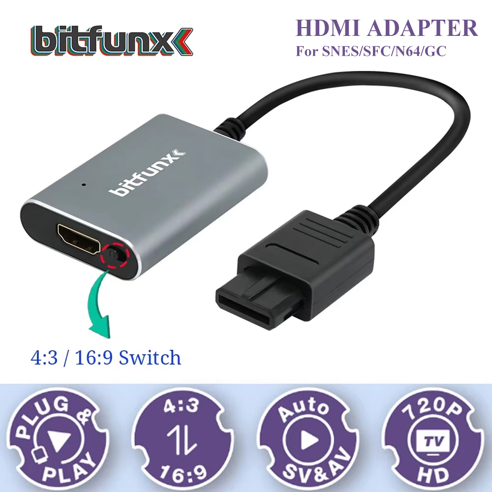Gaming Console Tv - Bitfunx 720P Svideo / AV To