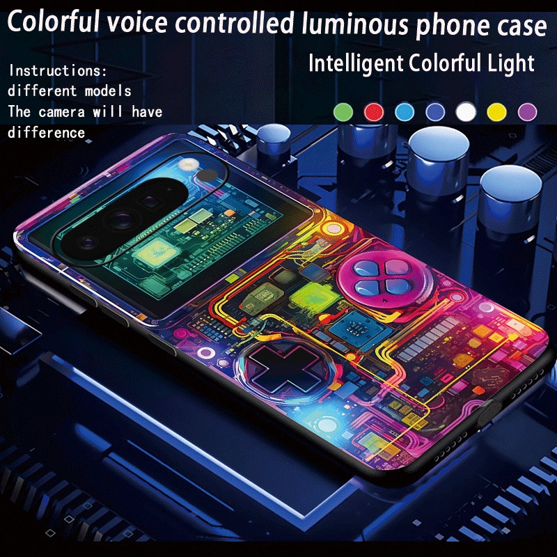 Gaming Console Google - Retro Gaming Console LED Phone Case