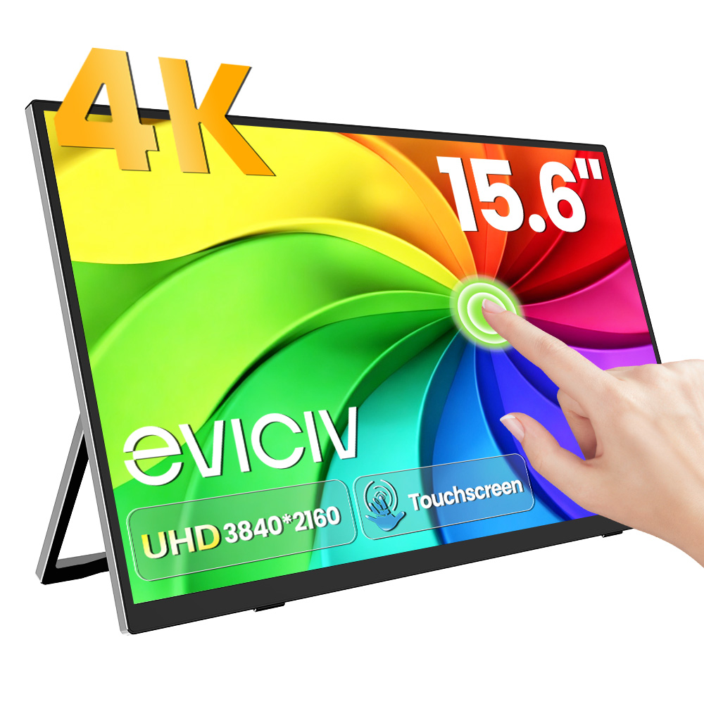 Gaming Console And Monitor - EVICIV 4K Portable Monitor 10-Point Touch
