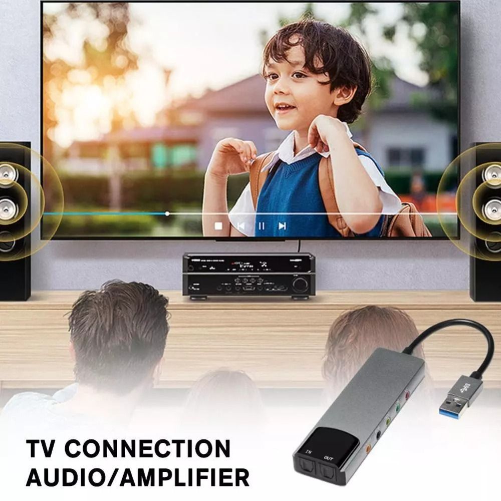 New USB Sound Card 7.1 5.1 Cha - Gaming Console For Pc 评论和价格