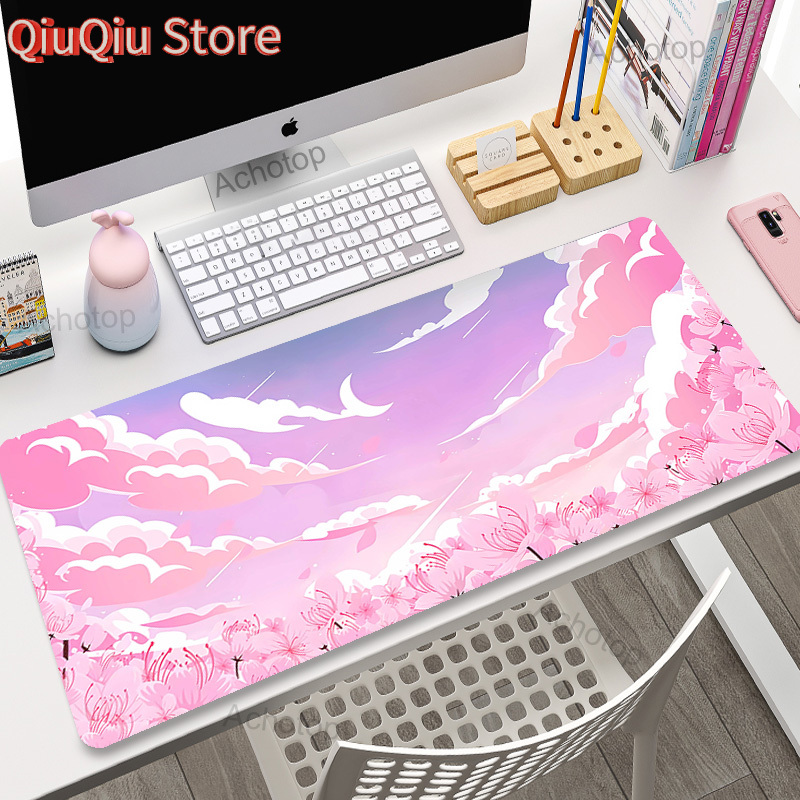 Pink Clouds Mouse Pad Gamer Mo - Gaming Console Cloud 评论和价格