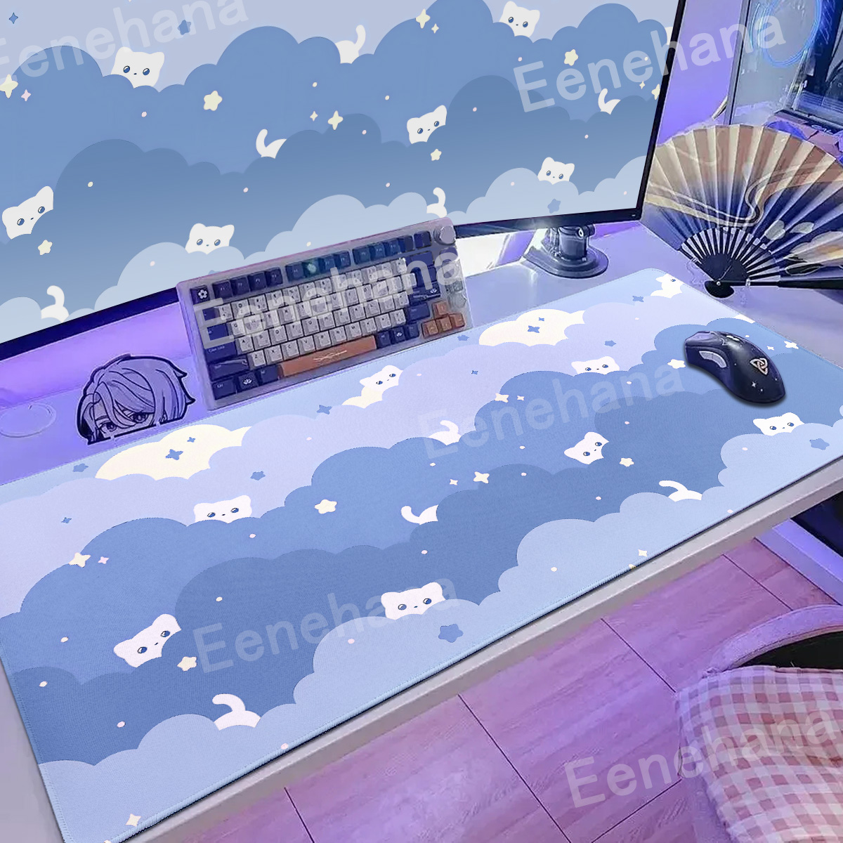 Xxl Art Clouds & Stars Pink Mo - Gaming Console Cloud 评论和价格