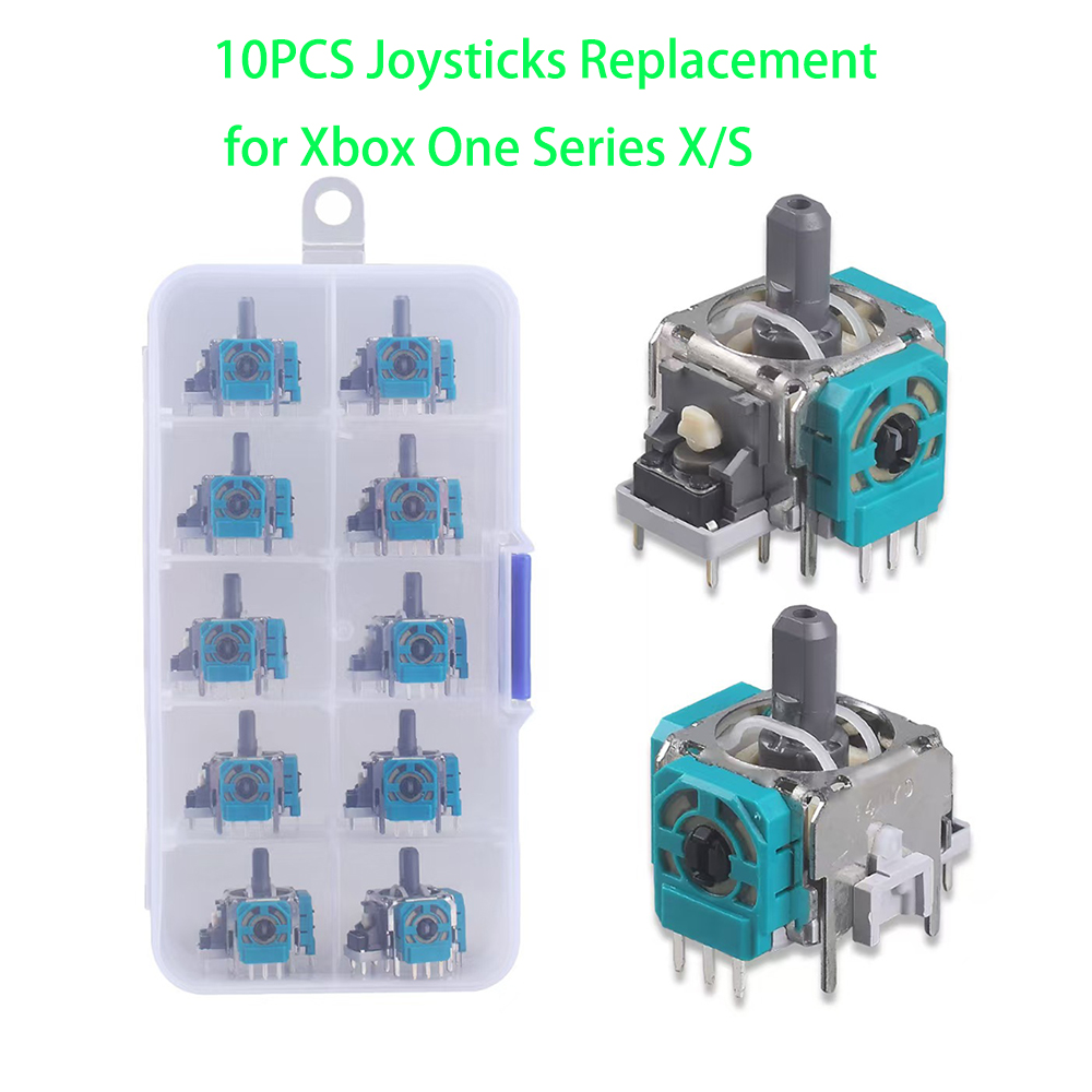 10pcs Replacement 3D Analog Jo - Gaming Console Xbox 评论和价格