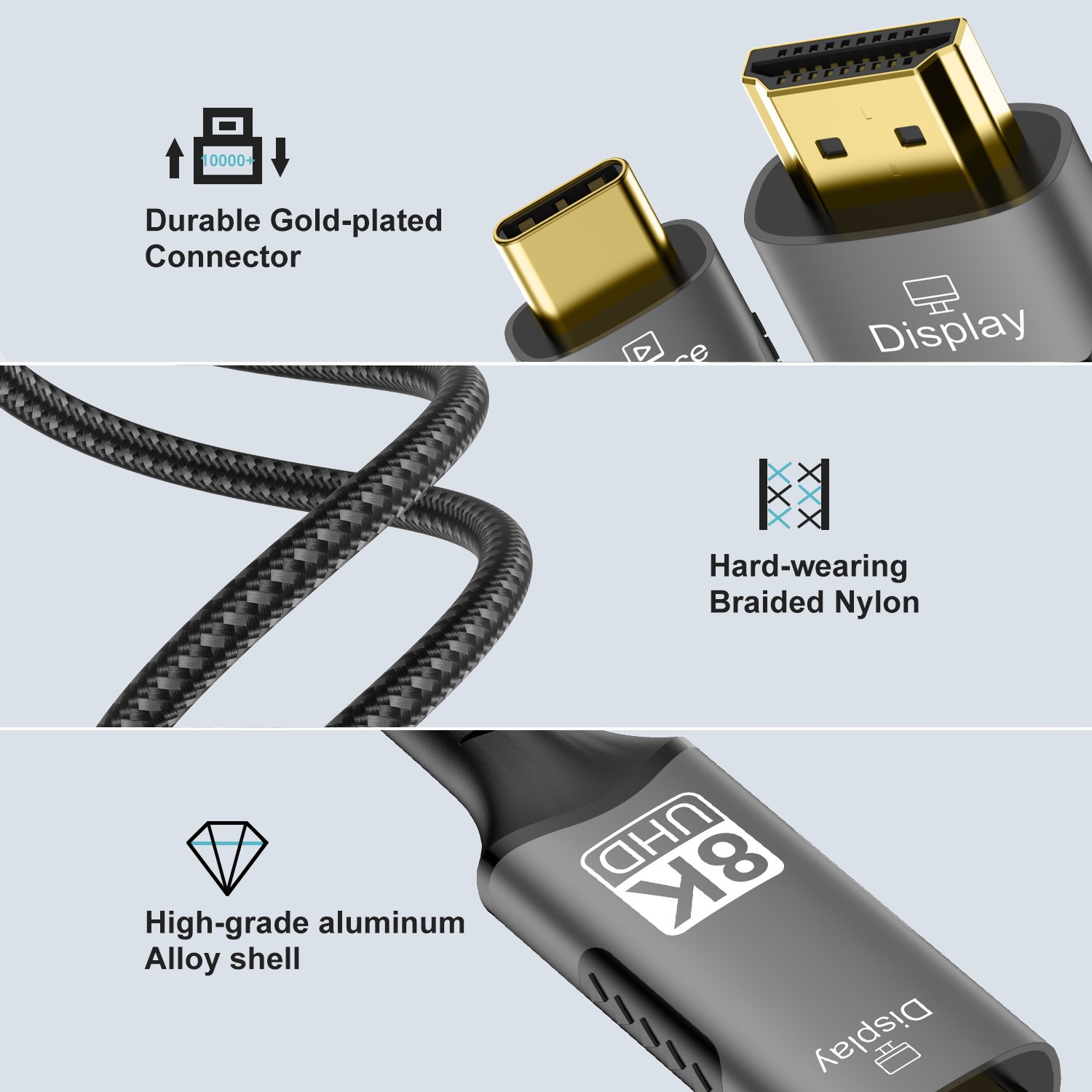 8K Type C to HDMI 2.1 Cable 32 - Hdmi Cable 2.1 评论和价格