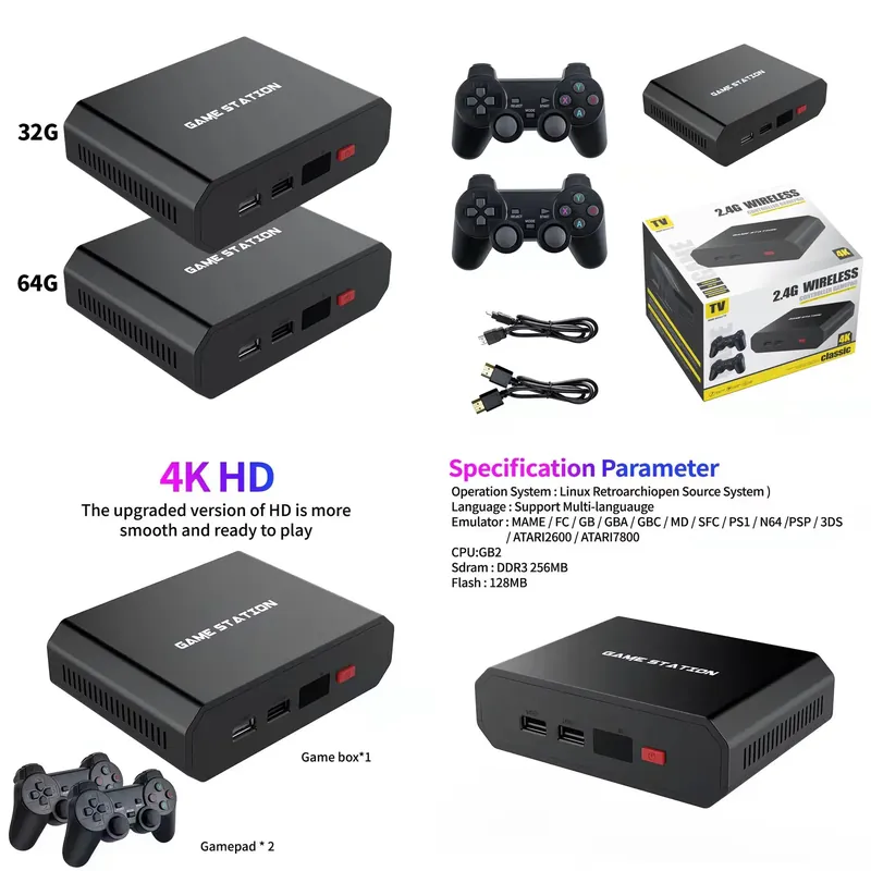 M8plus HD Video Game Console B - Gaming Console With Controller 评论和价格
