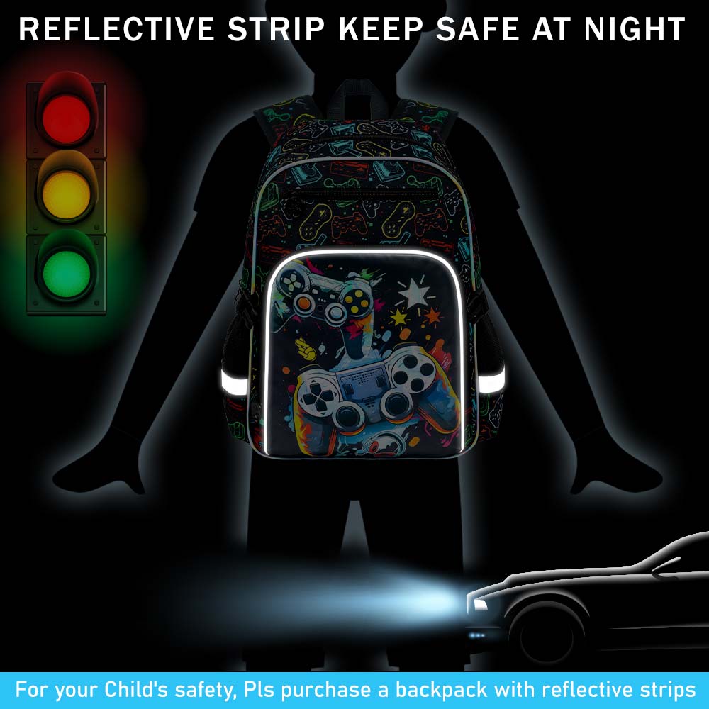 3Pcs Backpack for Boys, Cool V - Gaming Console Case 评论和价格