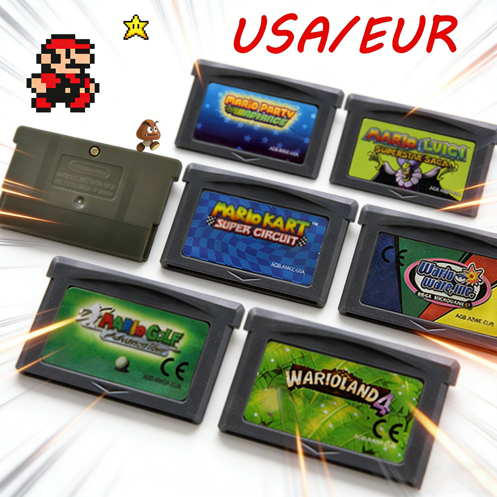 GBA Game Cartridge 32 Bit Vide - Gaming Console Mario 评论和价格