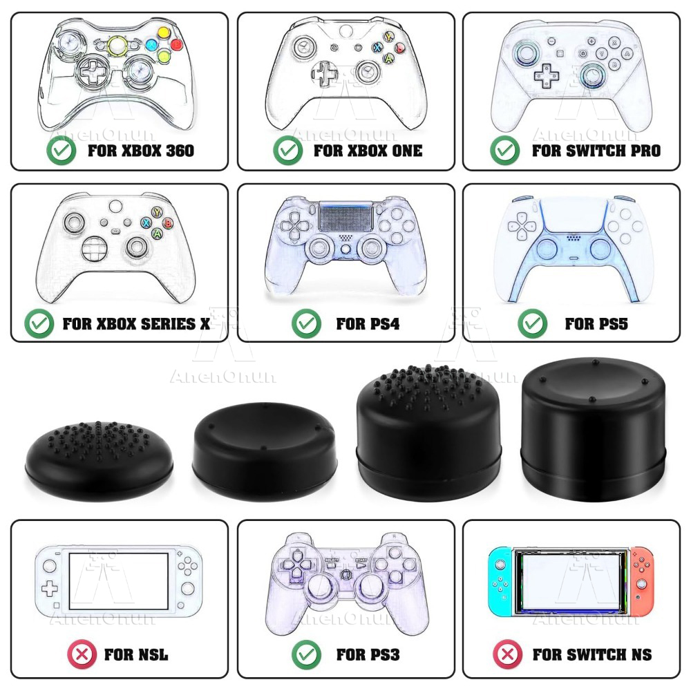 8PCS Thumb Grip Caps Controlle - Gaming Console For Pc 评论和价格