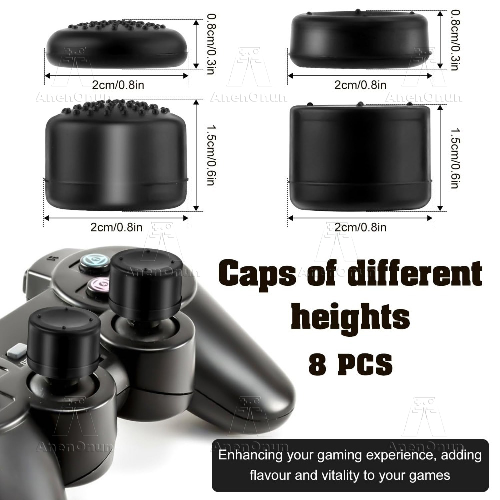 8PCS Thumb Grip Caps Controlle - Gaming Console For Pc 评论和价格