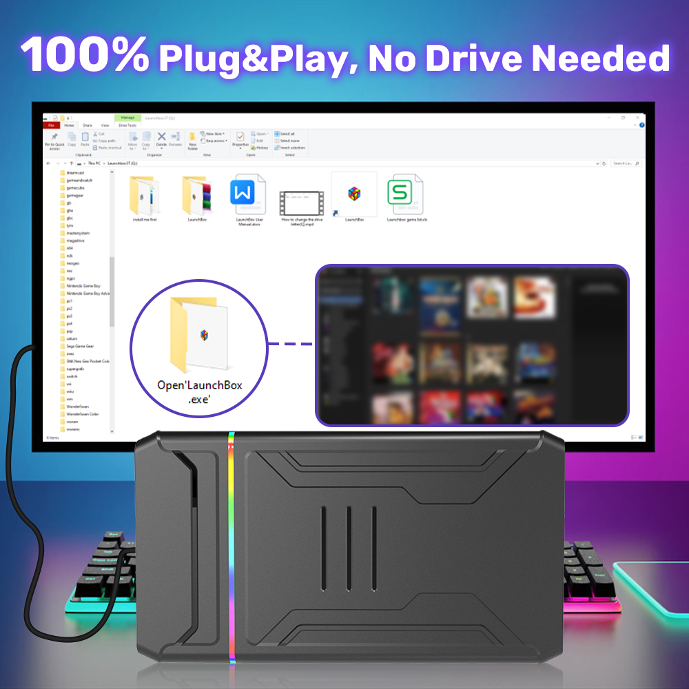 Launchbox OS 3T Gaming HDD for - Gaming Console Os 评论和价格