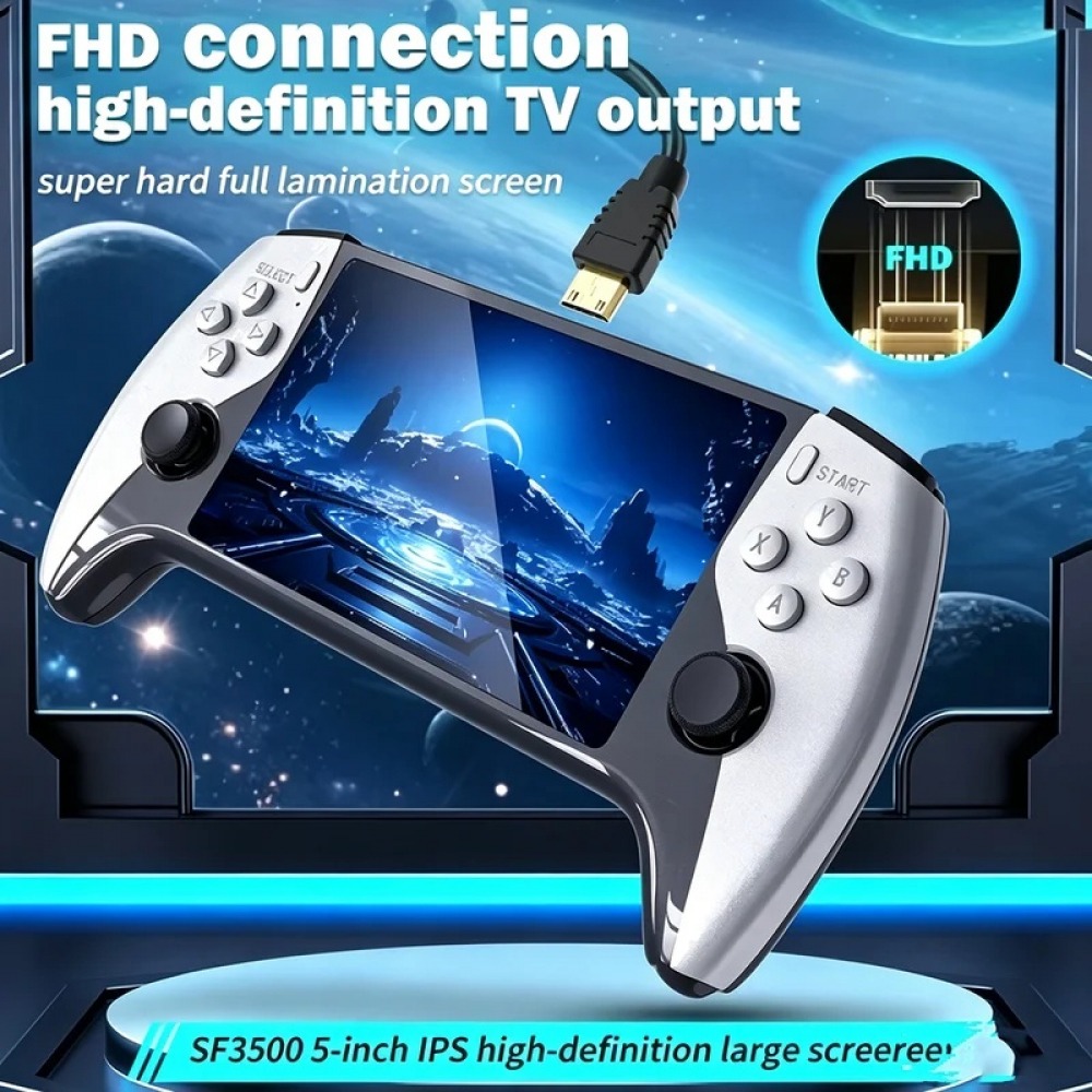 SF3500 5 inch Handheld Game Co - Gaming Console.Emulators 评论和价格