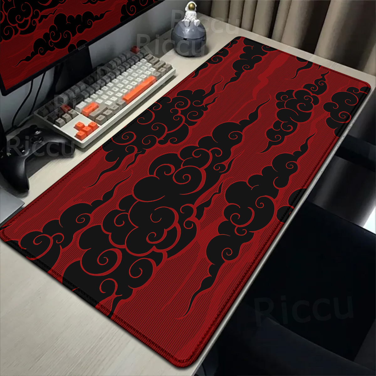 Large Red Cloud Gamer Mousepad - Gaming Console Cloud 评论和价格
